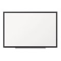 Davenport & Co Quartet Classic Magnetic Dry Erase Whiteboard, 36 x 24 in. - Black Aluminum Frame DA2524760